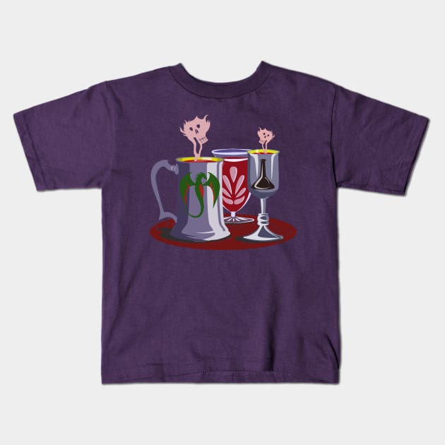 Beware the vessel with the pestle Kids T-Shirt by Flush Gorden